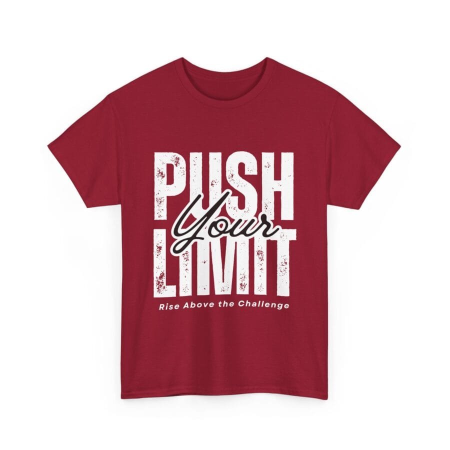 Push Your Limit White Font T-Shirt - Image 8
