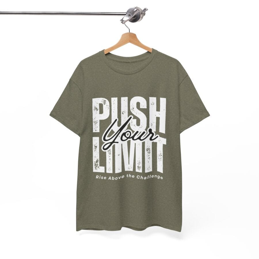Push Your Limit White Font T-Shirt - Image 7