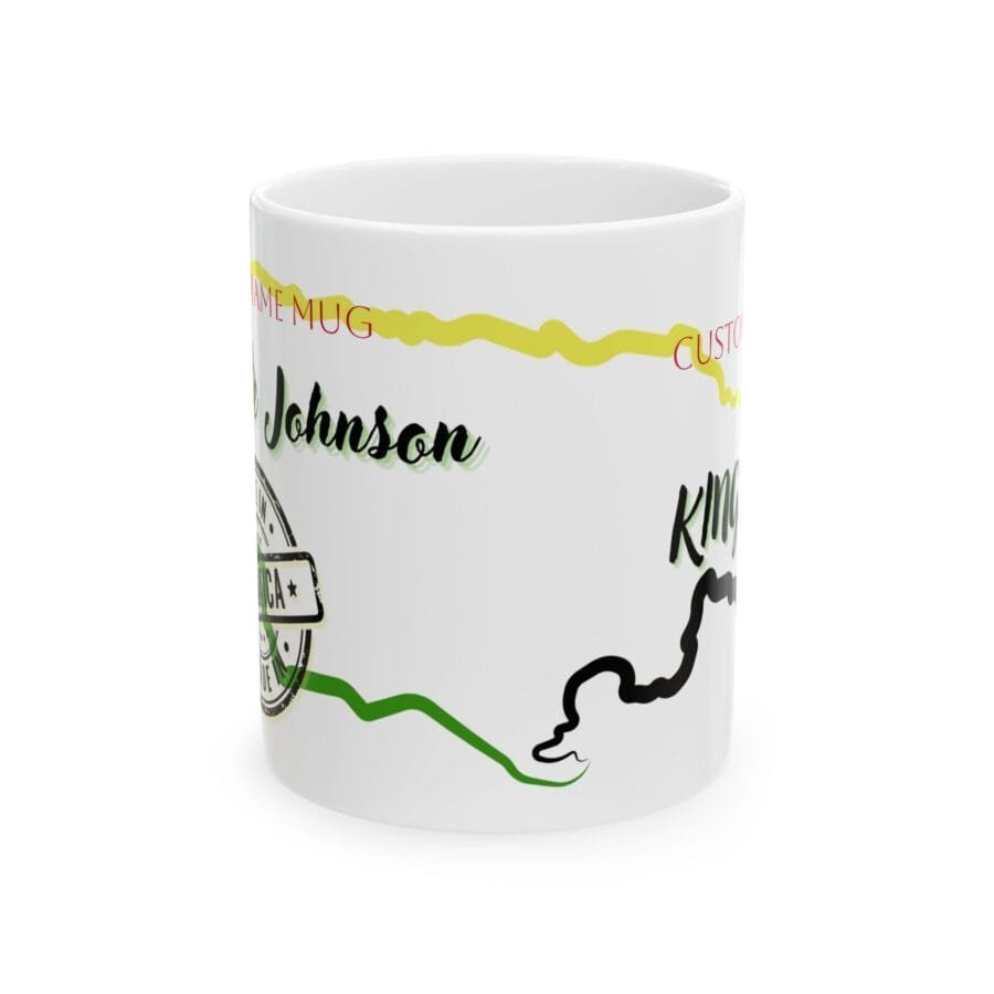 Personalized Ceramic Mug with Custom Name 11oz - Image 2