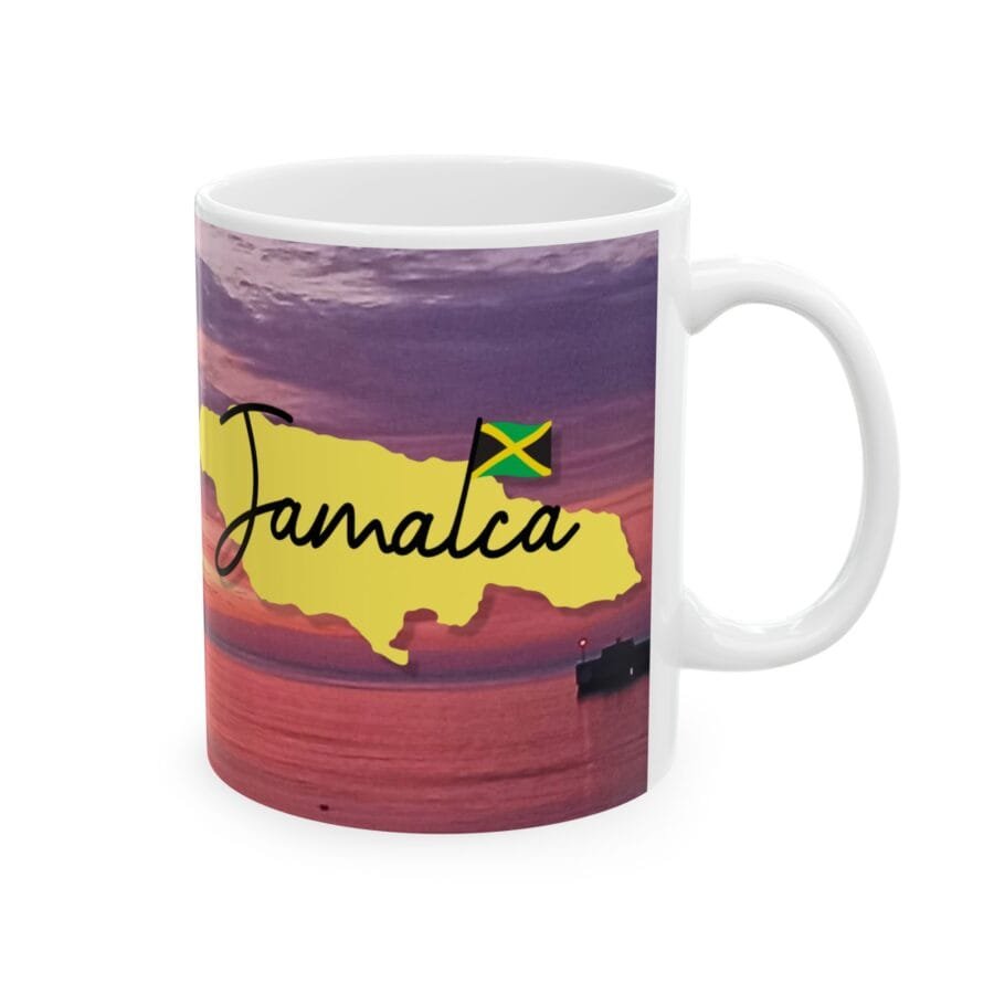 Jamaican Ocho Rios Sunset Ceramic Mug | Tropical Coffee Cup | Beach Vibes Gift 11oz - Image 5