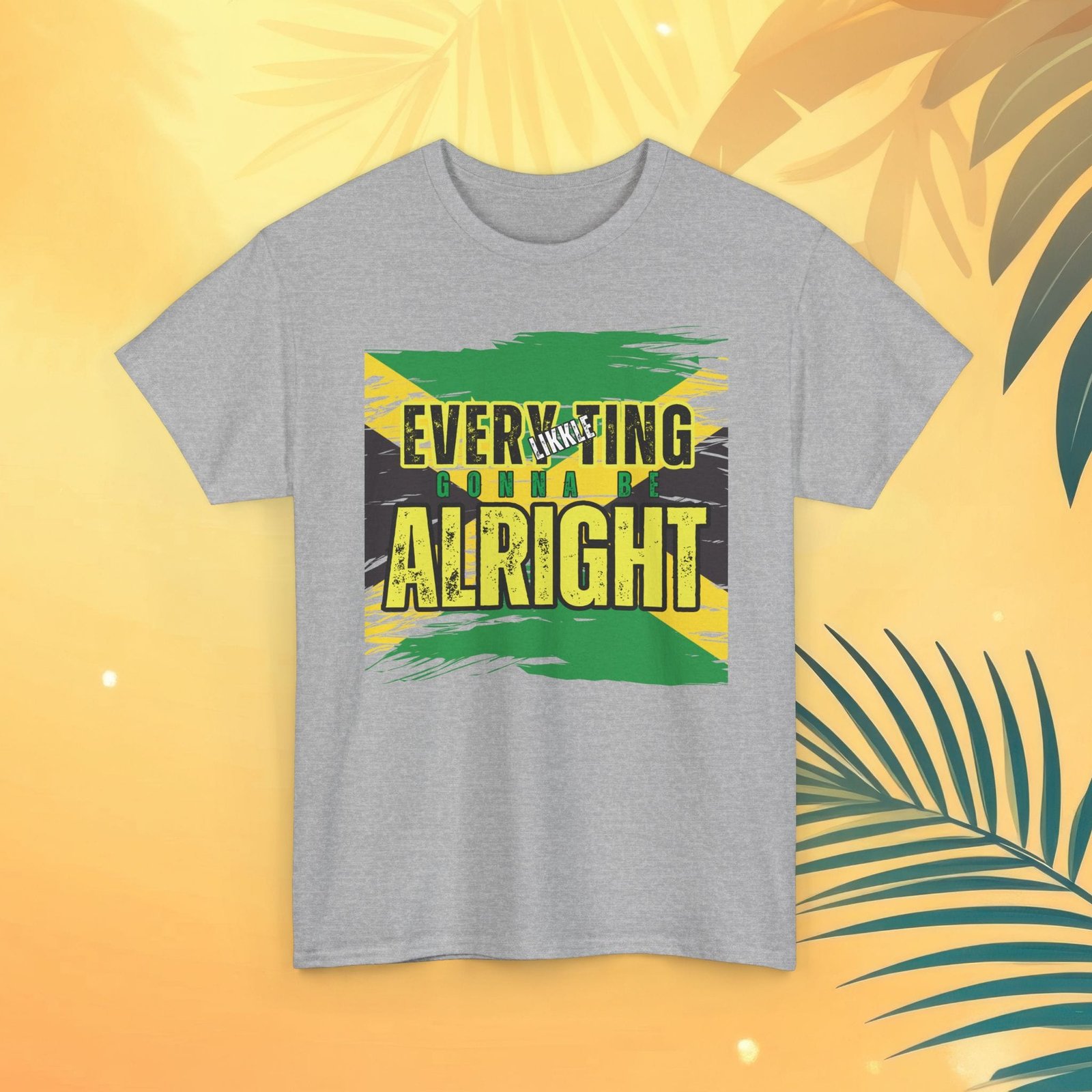Every Likkle Ting's Gonna Be Alright Unisex Heavy Cotton Tee - Image 10