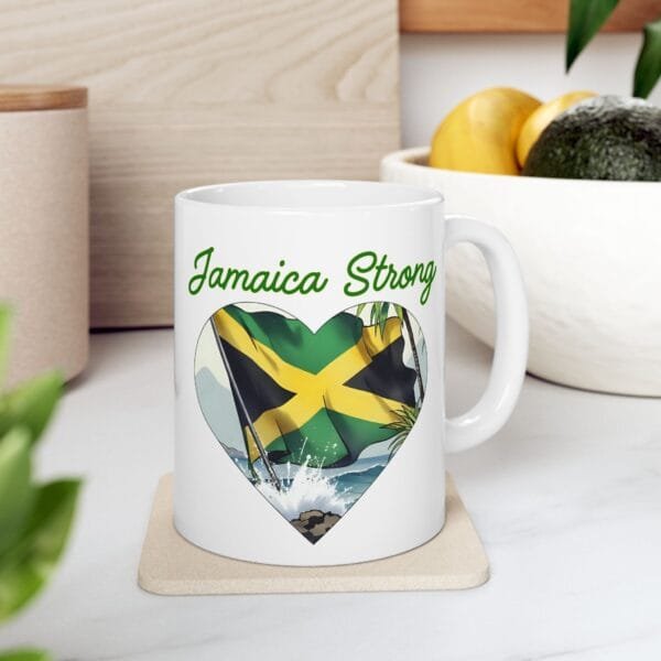Jamaican Strong Ceramic Mug - Celebrate Resilience and Culture with Every Sip!