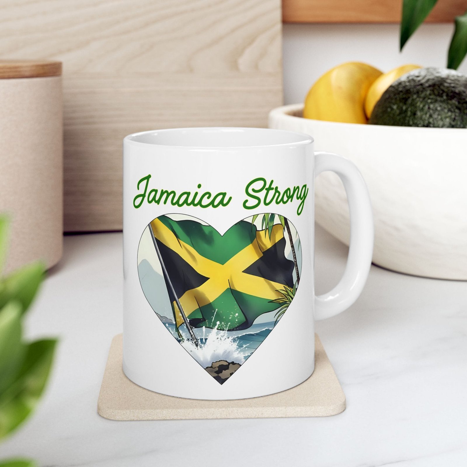 Jamaican Strong Ceramic Mug - Celebrate Resilience and Culture with Every Sip!