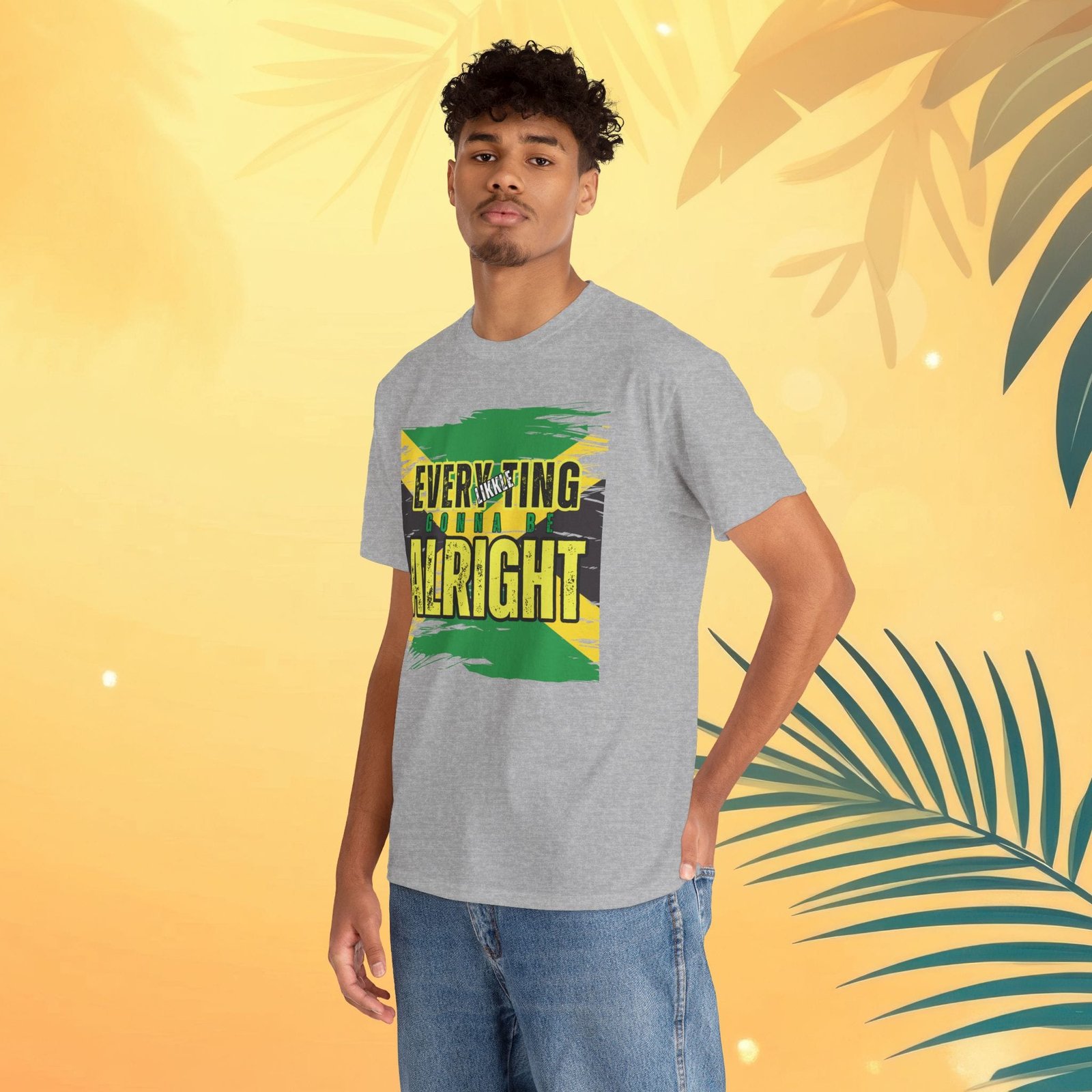 Every Likkle Ting's Gonna Be Alright Unisex Heavy Cotton Tee - Image 14