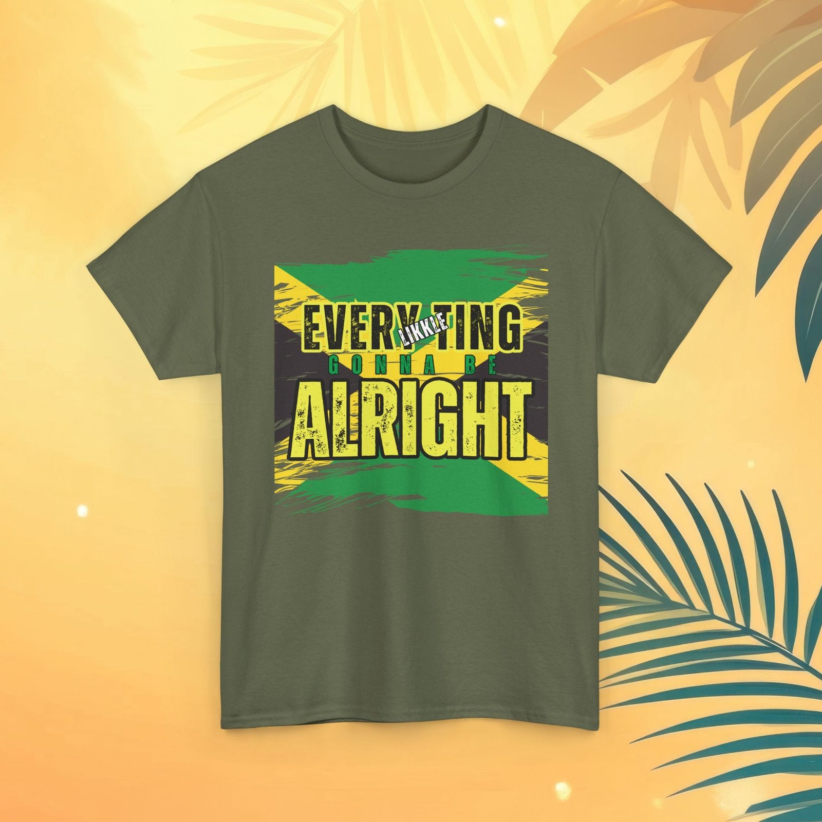 Every Likkle Ting's Gonna Be Alright Unisex Heavy Cotton Tee - Image 20