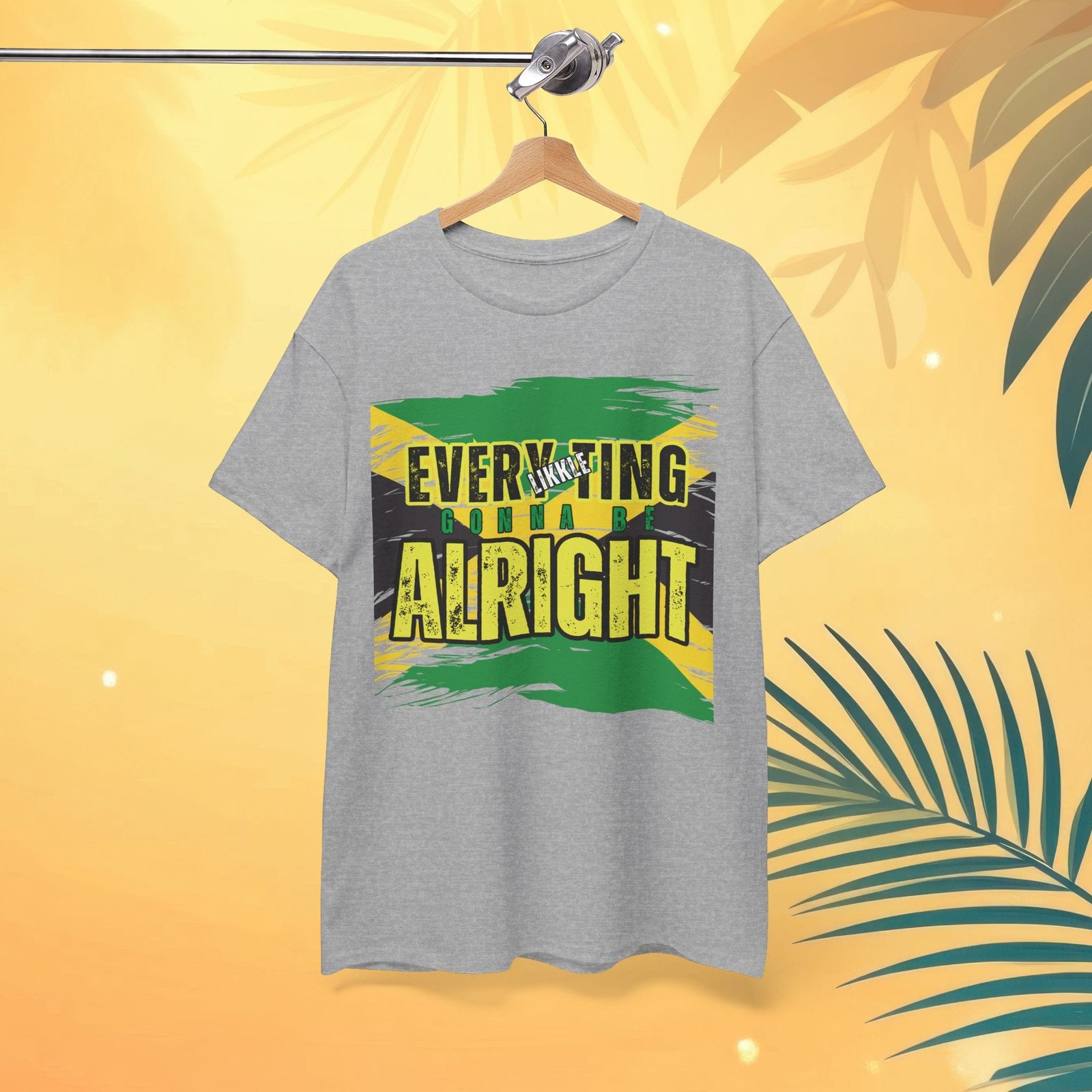 Every Likkle Ting's Gonna Be Alright Unisex Heavy Cotton Tee - Image 12