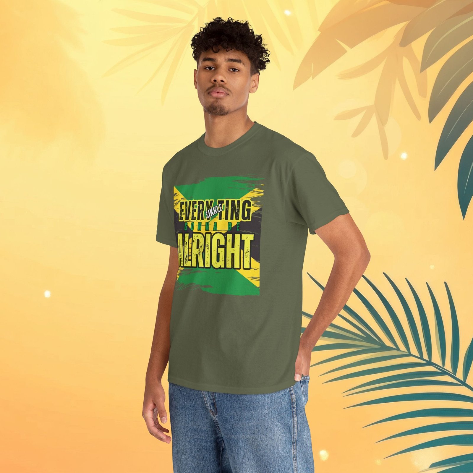 Every Likkle Ting's Gonna Be Alright Unisex Heavy Cotton Tee - Image 24