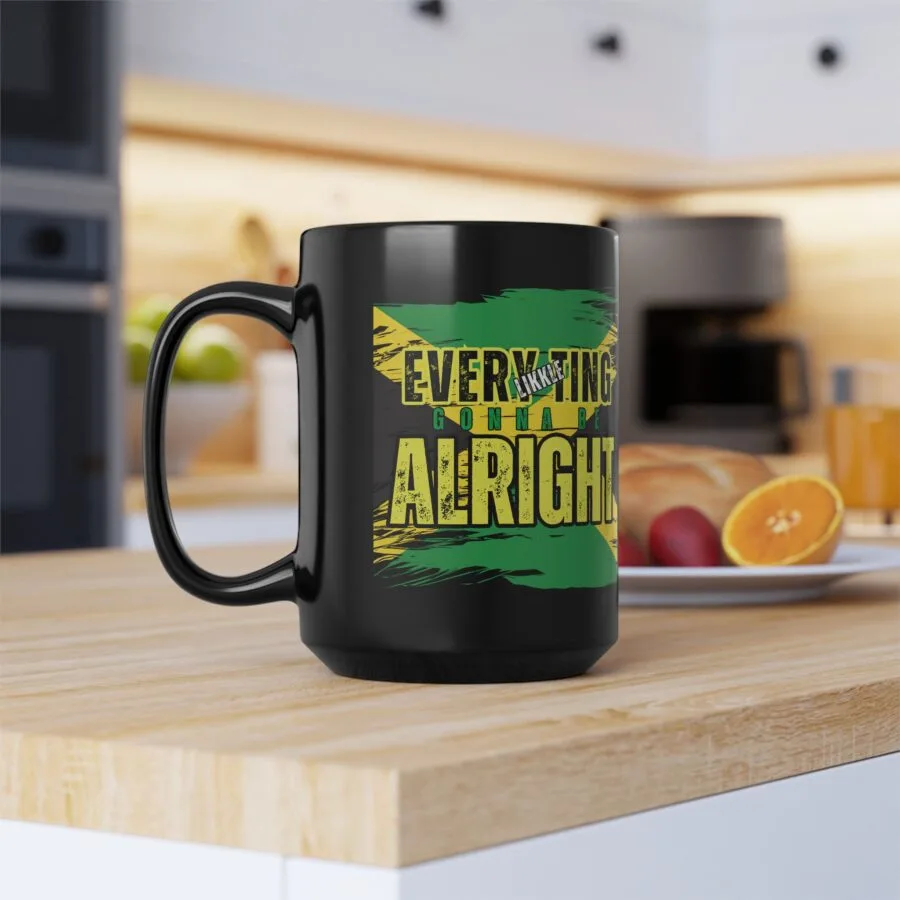 Jamaican Vibe Mug - "Everything Gonna Be Alright" Coffee Cup