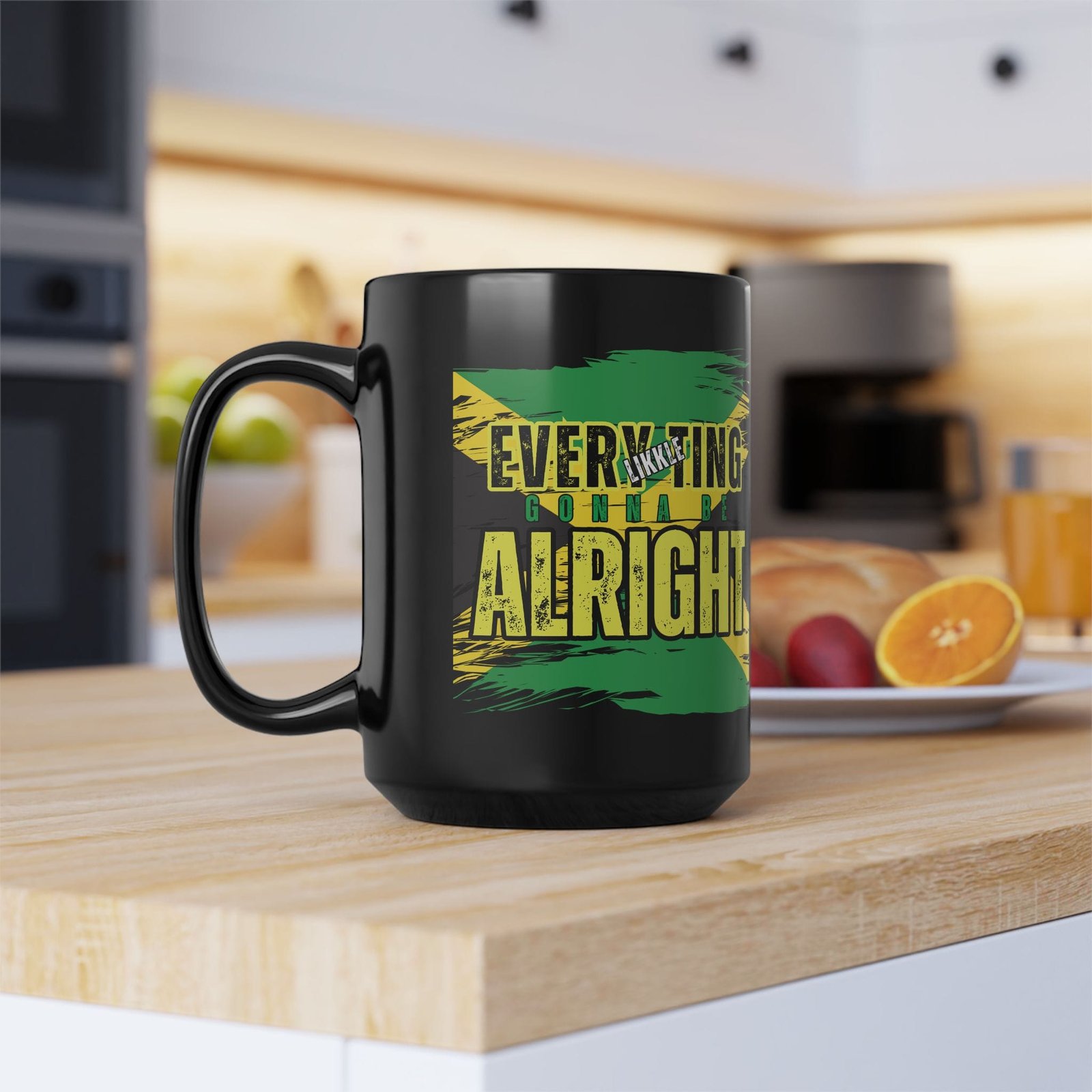 Jamaican Vibe Mug - "Everything Gonna Be Alright" Coffee Cup